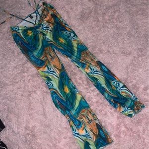 V Shaped Flare Leggings